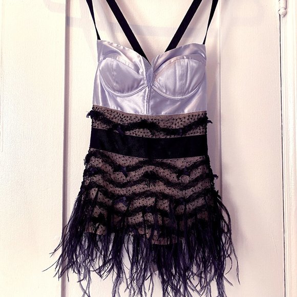 La Perla Other - NWT La Perla feather beaded silk bustier